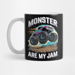 Monster Trucks Are My Jam Monster Truck Mug